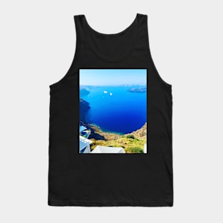 Santorini View of the Caldera from Imeroviglia Tank Top